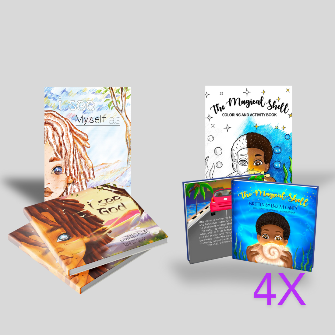 Super Combo (I See God + Magical Shell + 2 Activity Books)