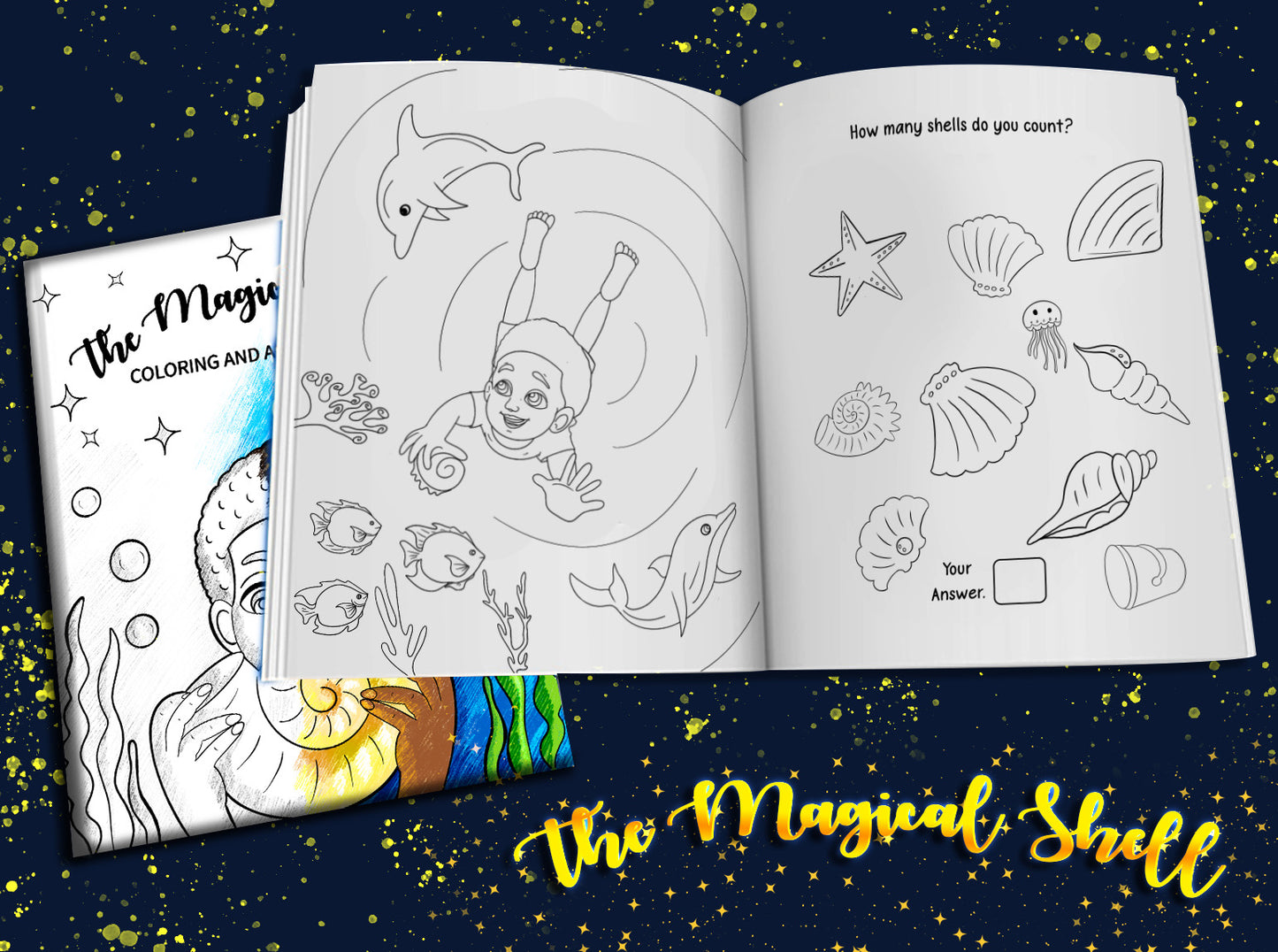 The Magical Shell Activity and Coloring Book
